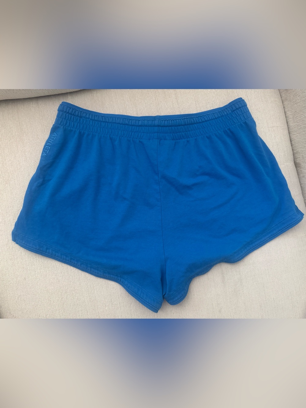 Athleta Women’s Medium Blue 100% Cotton Pull On Lounge Shorts